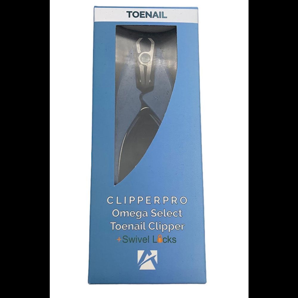 Azurro CLIPPERPRO 2.0 Toenail Clipper w/ Swivel Head and Lock Blue